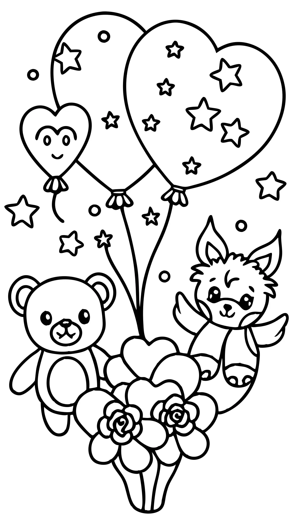 valetines day coloring page